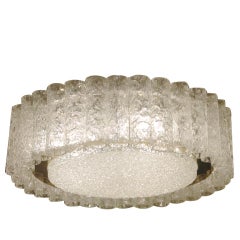 Doria Glass Tube Flushmount Chandelier