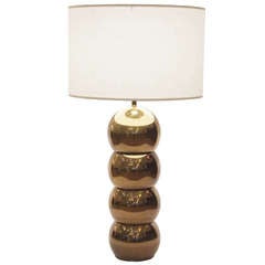George Kovacs Stacked Ball Lamp in Unusual Bronze Tone