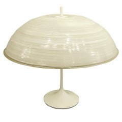 Dome-Shaped Lucite Table Lamp