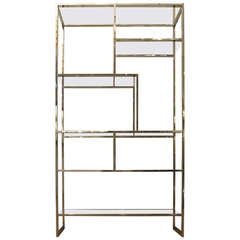 Milo Baughman Chrome Etagere