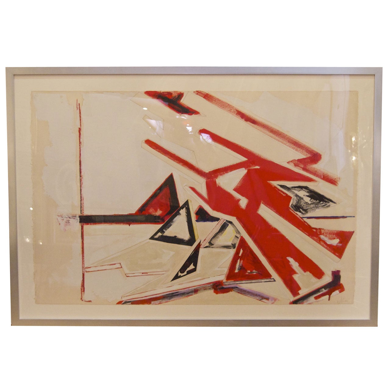 Framed Abstract Painting by Dennis Ashbaugh