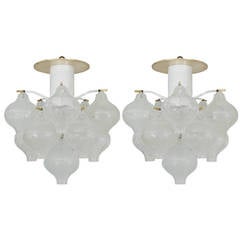 Petite Flush Mount Kalmar Tulipan Chandelier (Pair Available)