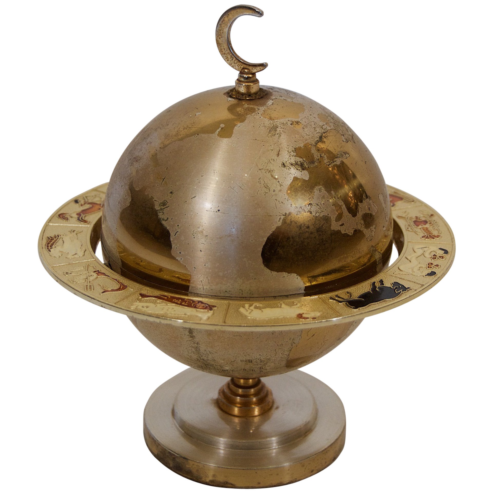 Globe Cigarette Holder with Zodiacal Ring