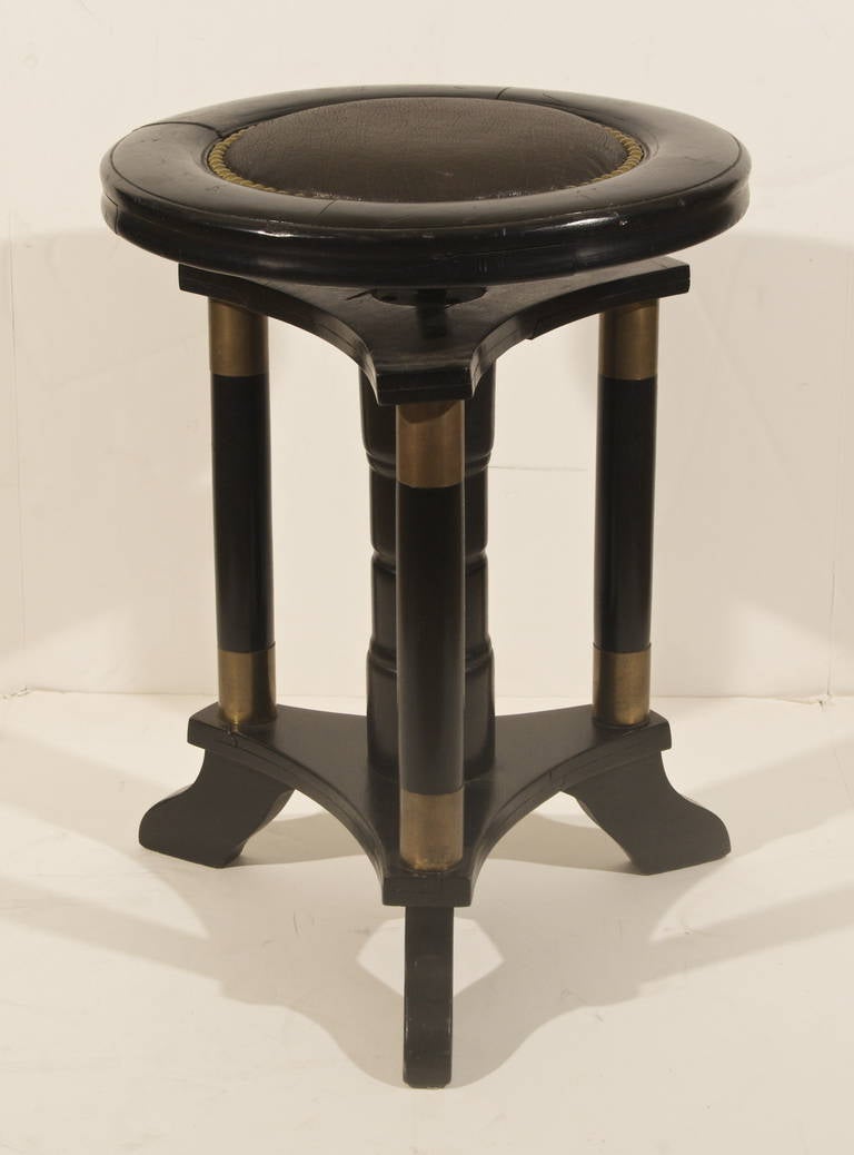 Piano Ebonized Stool