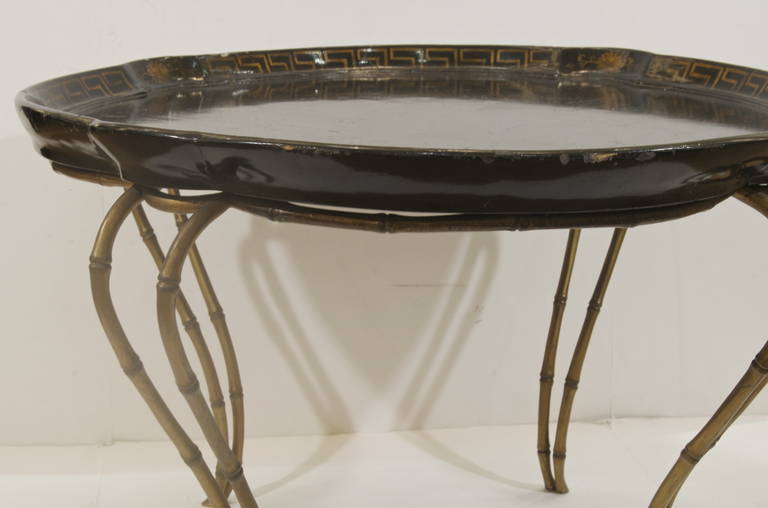 Regency Style Papier Mache Coffee Table In Good Condition In Stamford, CT