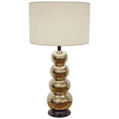 Glaze Ceramic Stacked Ball Table Lamp