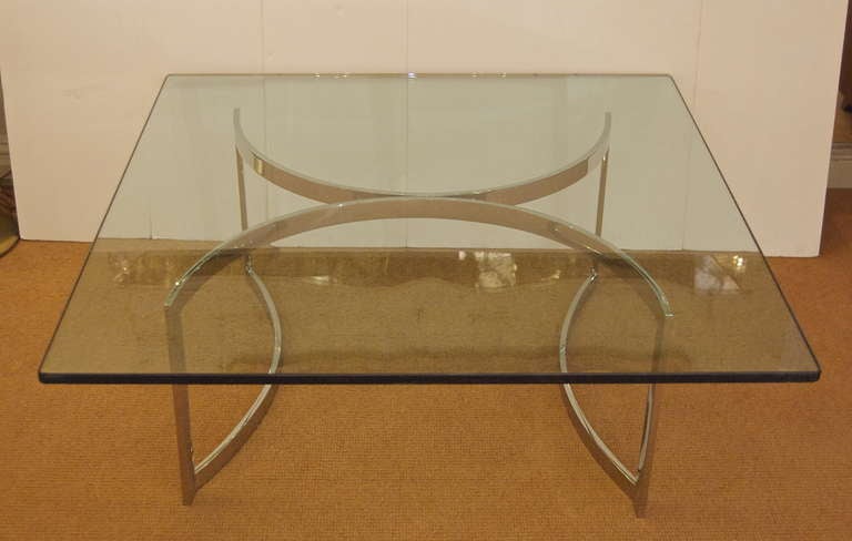 Desk/Console with Arched Chrome Base 1