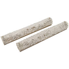 Pair of Large Bubble Glass Hillebrand Vanity Sconces