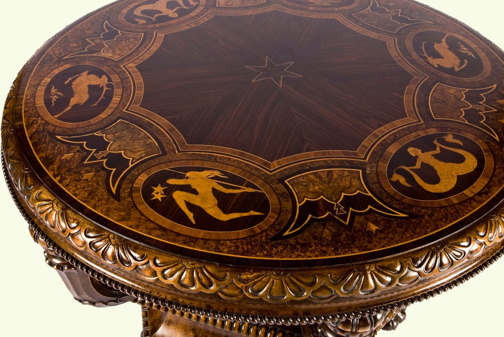 French Art Deco Center Table In Good Condition For Sale In Los Angeles, CA