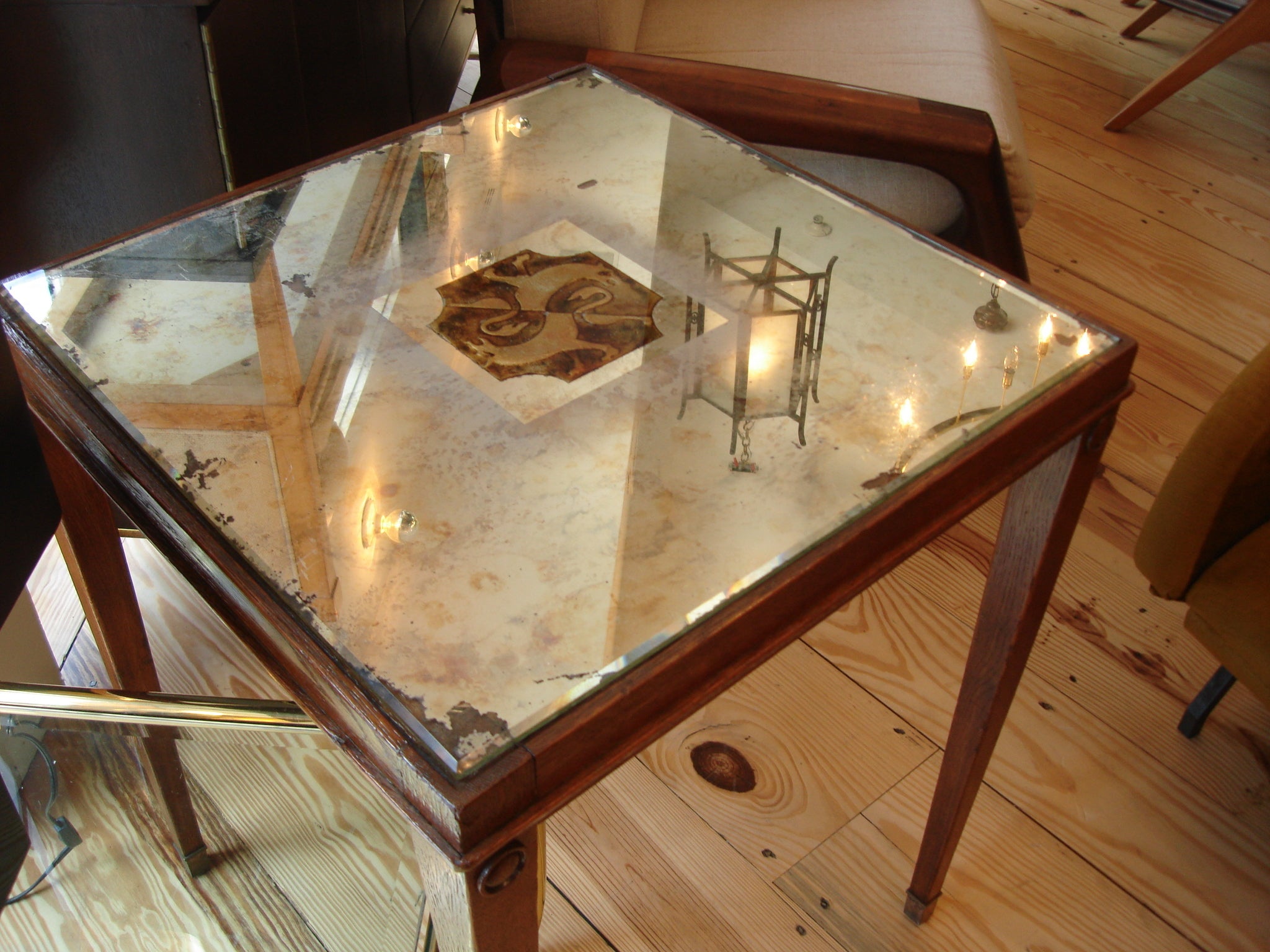 Antique Mirror Side Table 23 For Sale on 1stDibs