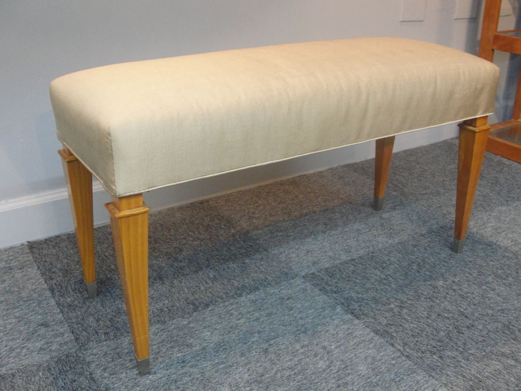 Jacques Adnet Petite Bench