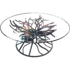 Iron Coral Branch Cocktail Table