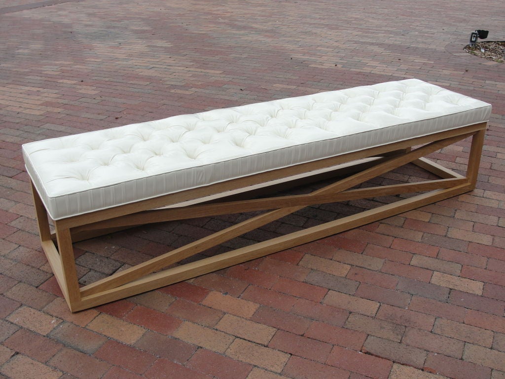 This is a very elegant and modern extra long bench on 