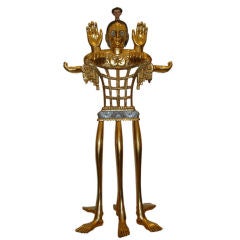 Tall Gilt Candelabrum by Pedro Friedeberg "Venus of Galveston" 9