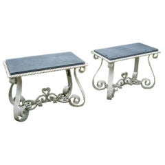 Heavy and Elaborately Designed Iron Tables