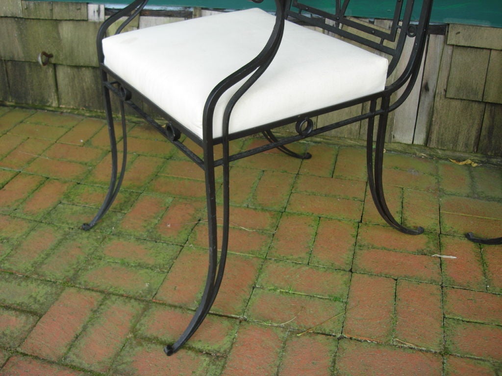 20th Century Pair of Iron Garden Chairs