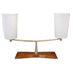 Fantastic Double-Shade Modernist Table Lamp