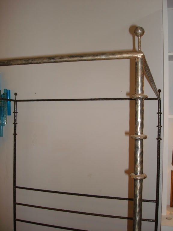 Four-Poster Hammered Iron King Bed Frame 3