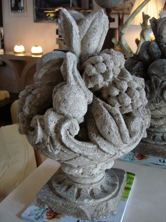 French 19th Century Concrete Topiaries