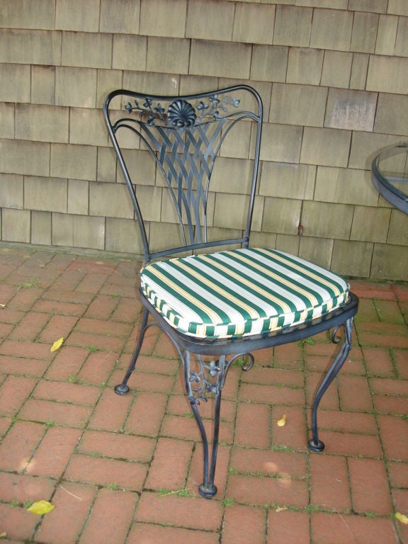 Glass Vintage Bistro Table and Chairs