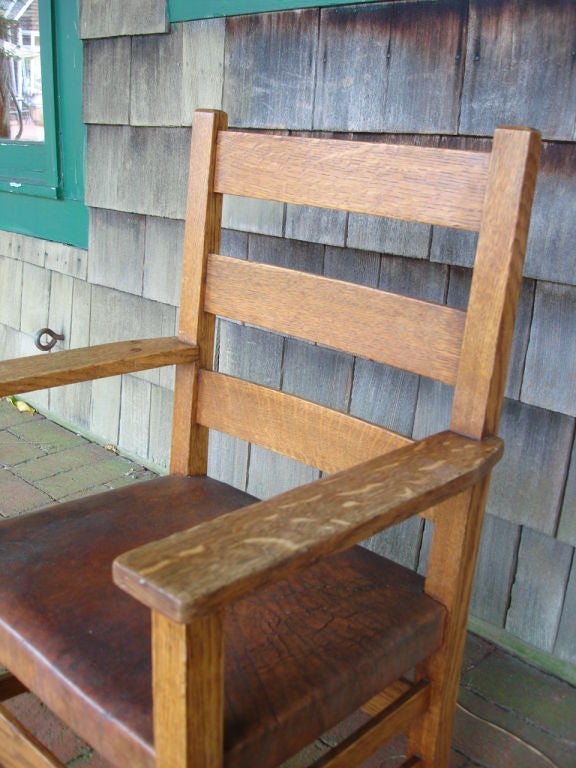 20th Century Child's Armchair by Gustav Stickley