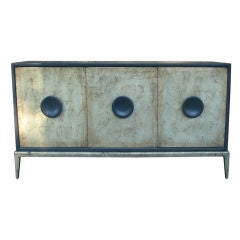 Fantastic Cabinet with Silverleaf Front on Waterfall Base