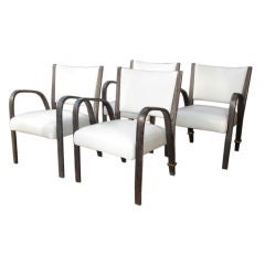 Set of  Four  French Steiner Armchairs