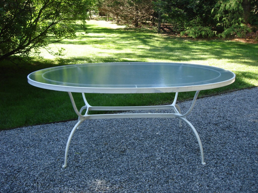 Exquisite Brown Jordan Garden Set, Table and 8 Chairs at 1stDibs