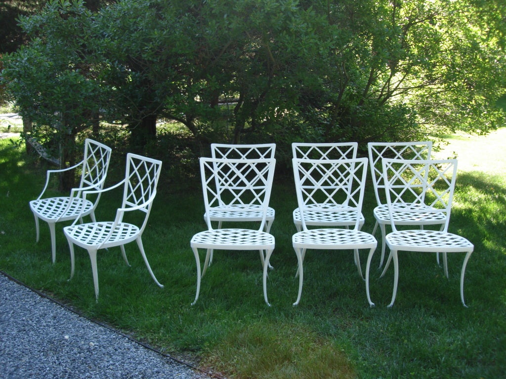 Exquisite Brown Jordan Garden Set, Table and 8 Chairs 1