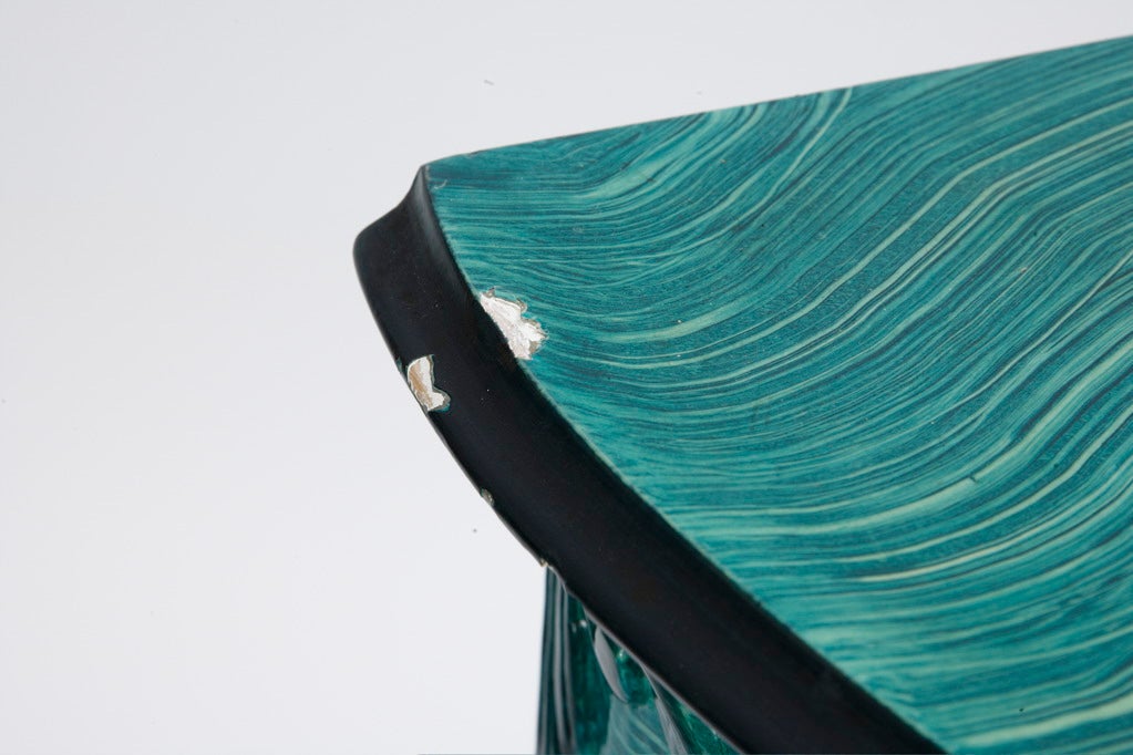 American Bombay Chest in Faux Malachite Finish