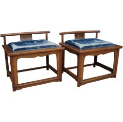Turn of the Century Japanese Low Chairs
