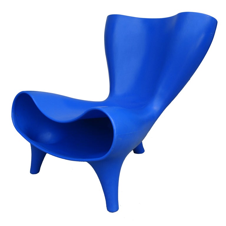 Electric Blue Orgone Chair by Marc Newson