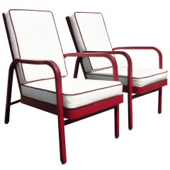 Importantes chaises de Jules Leleu et Jean Prouvé