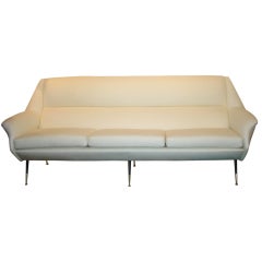 50's Tailored Long Sofa Attributed to Gio Ponti
