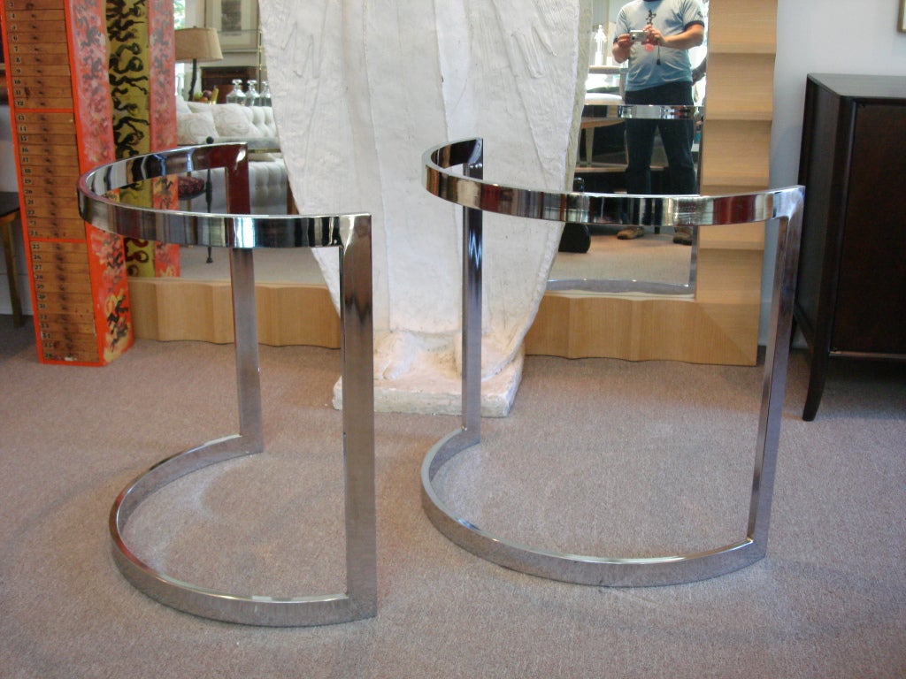 chrome dining table bases