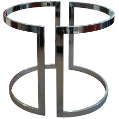 Chrome Semi-Circle Table Bases