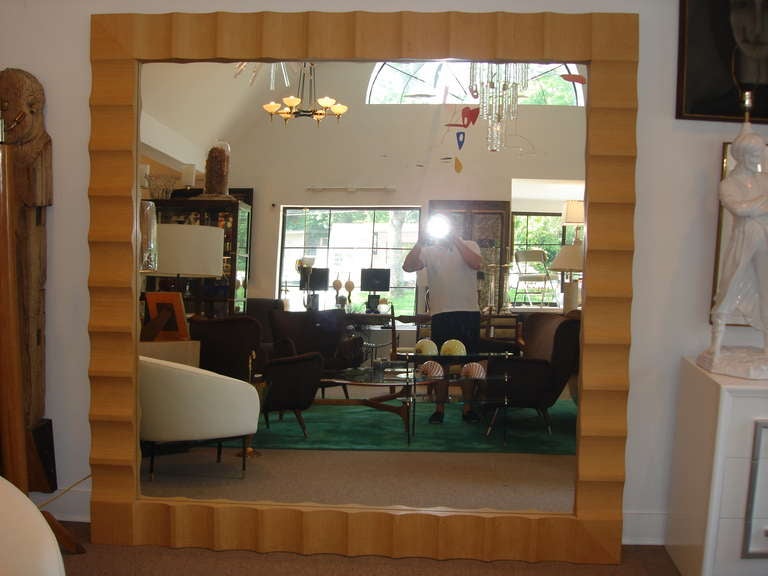 Wave Framed Oversized Wall/Floor Mirror