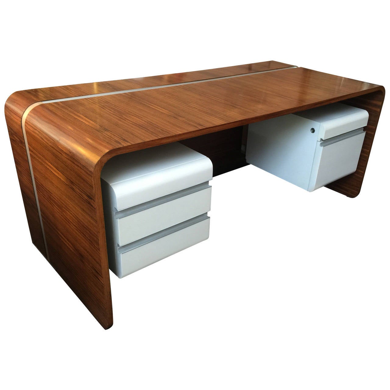 Michel Boyer Waterfall Desk For The Banque Rothschild Paris Michel Boyer Waterfall Desk For The Banque Rothschild Paris