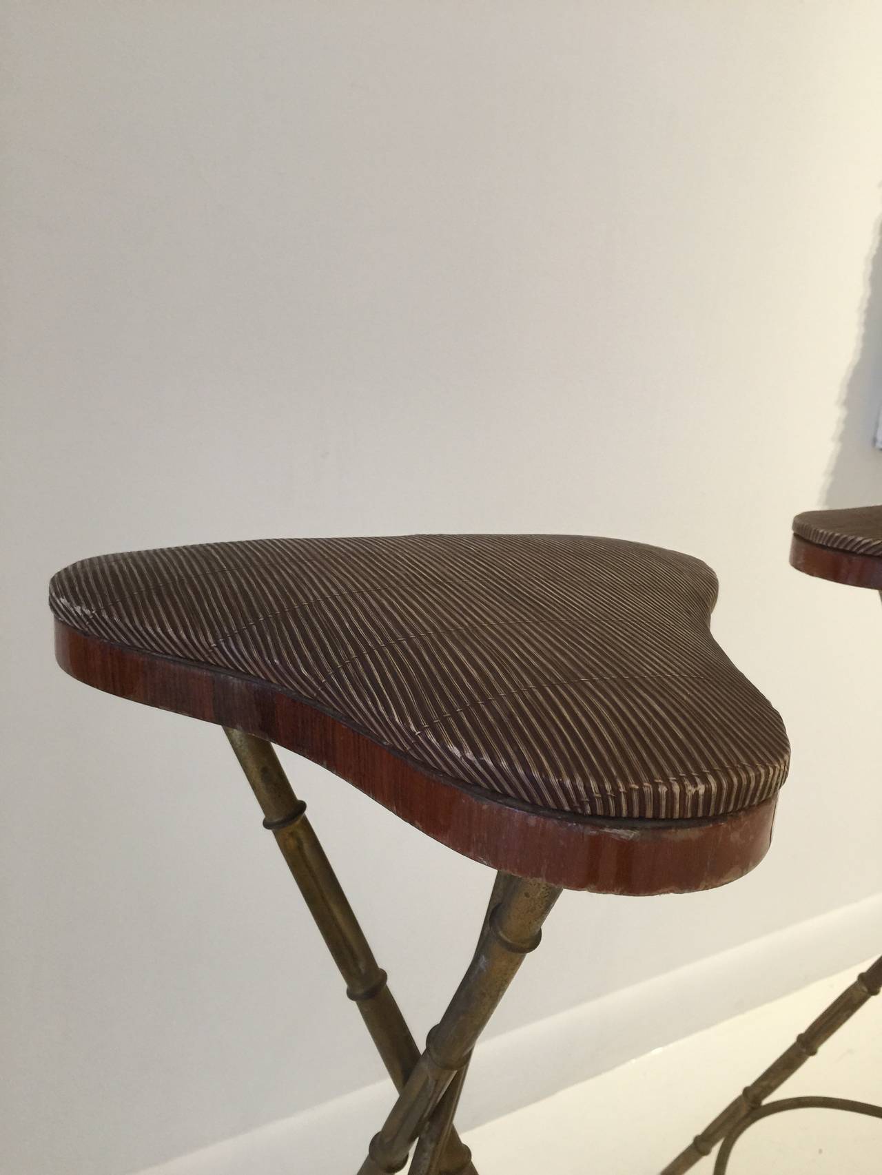 faux bamboo stool