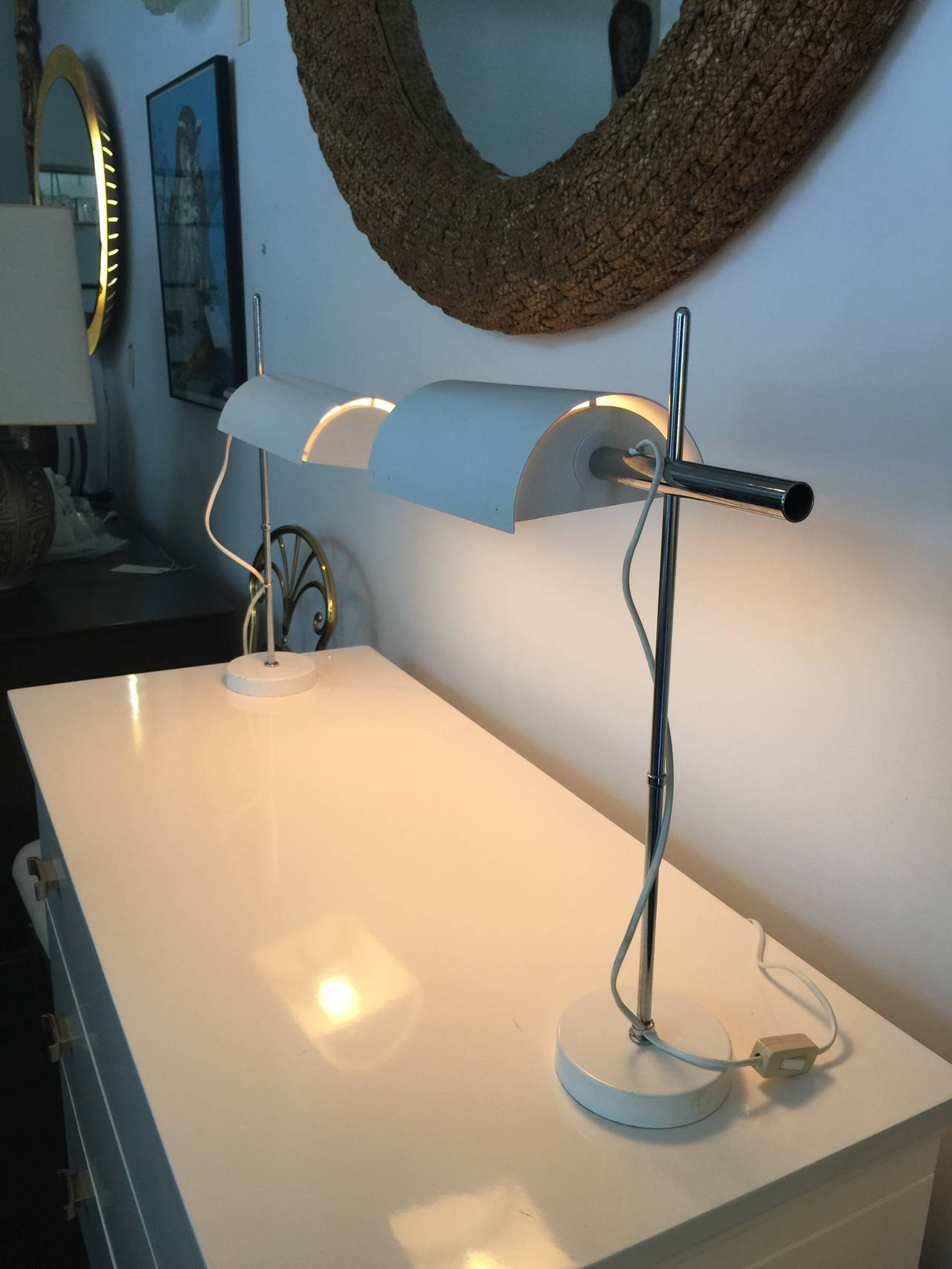 Finnish 1960s Modern Adjustable Table Lamps by Ben Schulten for Artek
