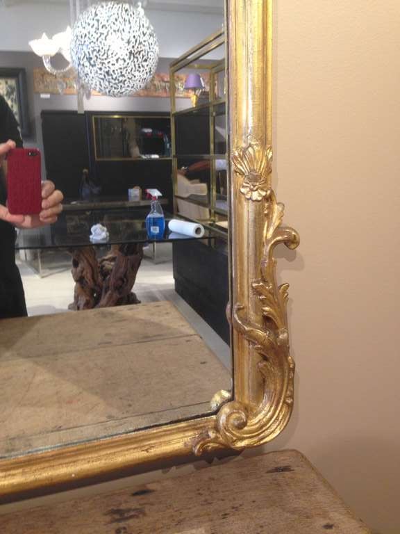 Pair of Tall 19th Century Venetian Gilded Mirrors 1