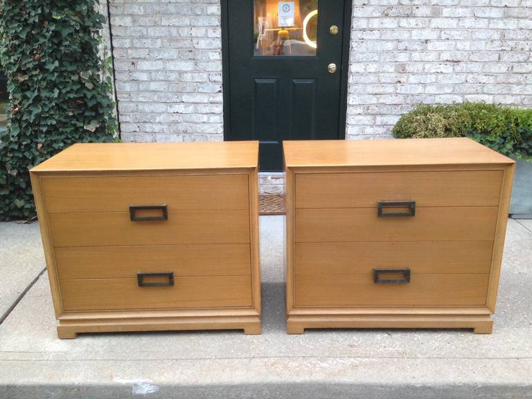 Mid-20th Century Gentleman's Chests/Nightstands by Red Lion