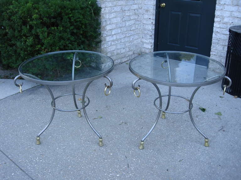 Neoclassical Maison Jansen French Gueridon Side Tables