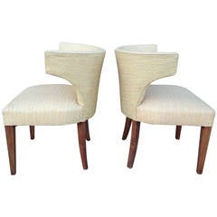 Pair of Klismos Slipper Chairs