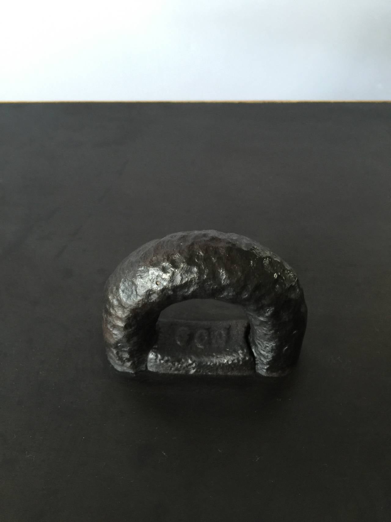 Outstanding Iron Chain Link Cantilevered Side Table