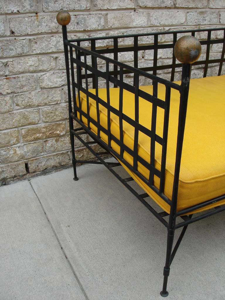 Mid-20th Century Mario Papperzini for Salterini Iron Daybed