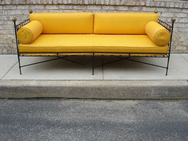 Mario Papperzini for Salterini Iron Daybed In Excellent Condition In East Hampton, NY