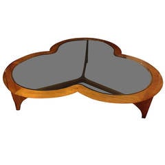 Wonderful Clover Shaped Cocktail Table