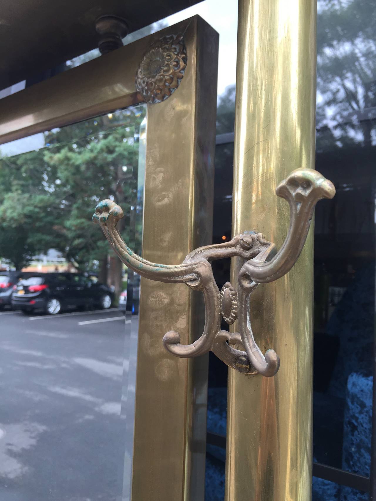 Rare Antique Brass Foyer Piece 3