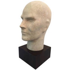 Ivory Shagreen Male Bust on Macassar Base 10